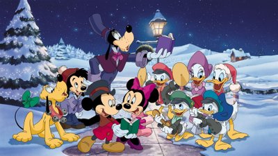 Happy Christmas Holidays with Mickey Minnie Donald Daisy and the Gang 4K HD Wallpaper Collection