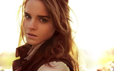 Emma Watson HD Wallpaper Stunning Actress with Brown Eyes from Harry Potter