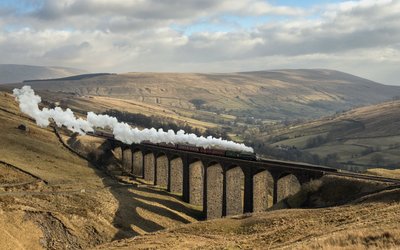 HD Wallpaper Arch Bricks Bridge Clouds Field  Harry Potter Landscape