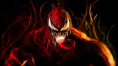 Venom and Carnage Fiery Symbiote Showdown  HD Marvel Comics Wallpaper