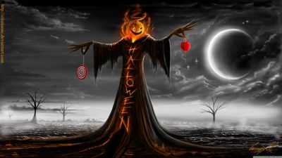 4K HD Wallpaper Halloween Digital Artwork with Cloudy Sky and Nature  Free Download for PC Mobile  Tablet 3840x2160px