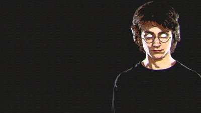 Harry Potter Glitch Art Wallpaper in 4K HD  Digital Artwork with Simple Background