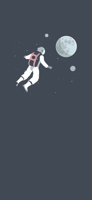 Explore the Beauty of Space with this HD Astronaut Wallpaper for Mobile Devices