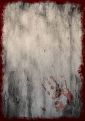 Creepy Halloween Hand Print on Textile HD Wallpaper for Mobile and Desktop