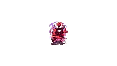 Carnage Marvel Chibi Minimalist HD Wallpaper  Free Download for Desktop  Mobile