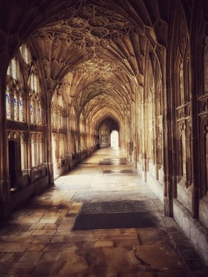 Building Hallway Cathedral Cloisters and Harry Potter  HD Wallpaper for Mobile