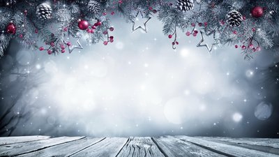 Christmas Decoration Winter Wood Bokeh Tree Plant Cold Temperature HD Wallpaper