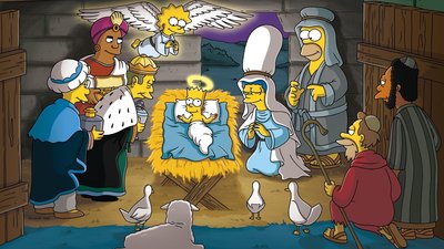 HD Wallpaper Christmas The Simpsons String Instrument  Free Download 1080p