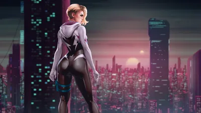 Spider Gwen Marvel Comics Artwork  Free HD Wallpaper Download for Desktop  Mobile 3840x2160px