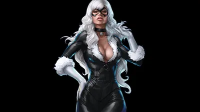 Black Cat Marvel Comics HD Wallpaper  Free Download 1920x1080px