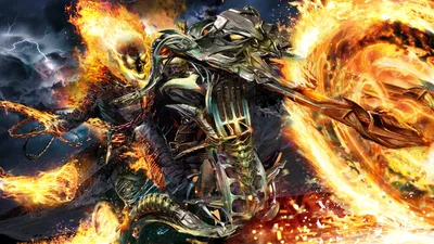 Ghost Rider Marvel Comics HD Wallpaper Fiery and Intense 1920x1080px Download