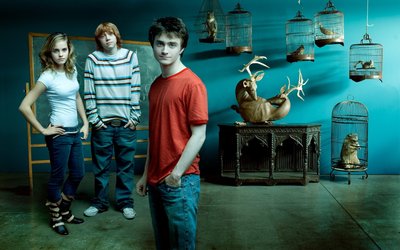 HD Wallpaper Mens Red CrewNeck Shirt with Daniel Radcliffe Emma Watson and Rupert Grint in Harry Potter