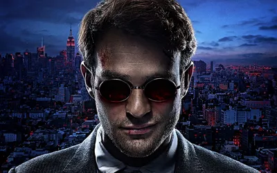 Daredevil Portrait HD Wallpaper Charlie Cox as Marvels Iconic Hero in Sunglasses  Free Download for Desktop  Mobile