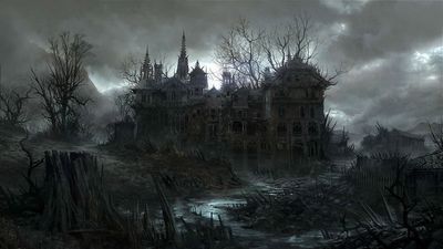 Spooky Halloween Haunted House Wallpaper in HD 1080p  Free Download for PC Mobile  Tablet