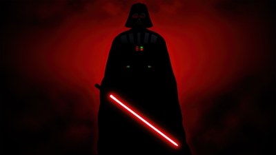 Sith Lords Glowing Lightsaber Darth Vader Wallpaper