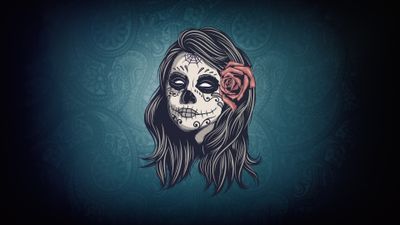 4K HD Wallpaper Day of the Dead Skulls for Halloween and Sugar Skull Lovers  Free Download in Various Resolutions 1080P 2K 4K 5K