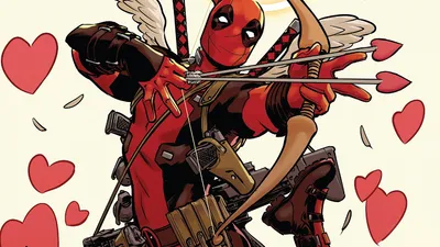 Deadpool Cupid Illustration HD Wallpaper Marvel Comics  Musical Theme  Free Download