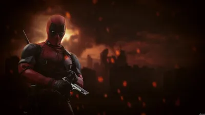 Marvel Deadpool HD Digital Wallpaper Heroic Comics Theme with Military Elements  Free Download