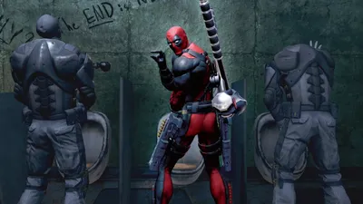 Deadpool in Action An HD Illustration of the Marvel Hero  Free Download for Desktop and Mobile