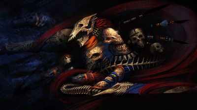 Warrior with Skull Armor HD Wallpaper for Dark Fantasy and Digital Art Enthusiasts  1080p 1920x1080px Free Download