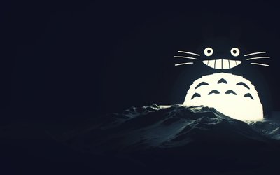 WQHD HD Wallpaper Totoro and Ice Seals in My Neighbor Totoro Digital Art