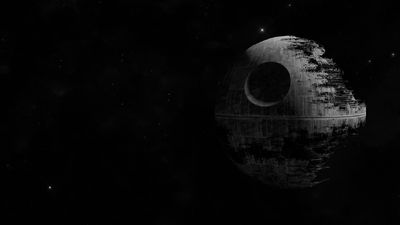 1080p HD Wallpaper Black and Gray Digital Art of Star Wars Death Star  Free Download for PC Mobile Tablet  1920x1080px