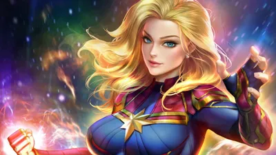 Captain Marvel HD Wallpaper Digital Art of Carol Danvers in the Marvel Universe  Free Download for Desktop  Mobile