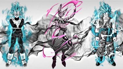 Dragon Ball Super HD Wallpaper Goku Beerus SSGSS Vegeta  1080p Free Download