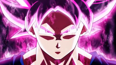 4K HD Wallpaper Dragon Ball Super Son Goku in Super Saiyan Form  Colorful and Purple Design