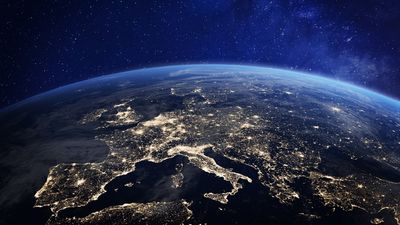 Stunning Earth from Space HD Wallpaper of Europe in 1080p Resolution  Free Download for PC Mobile and Tablet