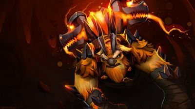 HD Wallpaper Dota 2 Earthshaker  Flame and Fire Natural Phenomenon in Autumn  Free Download 1080p