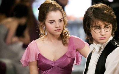 HD Wallpaper Womens Pink Dress with Emma Watson and Daniel Radcliffe in Hermione Granger Portraits  Free Download 1080p