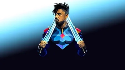 Erik Killmonger Abstract HD Wallpaper  Marvel Comics Supervillain Theme  Free Download in 1080P 2K 4K 5K for PC Mobile  Tablet