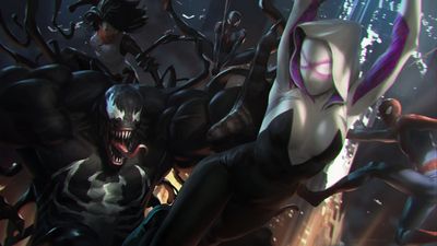 HD Venom Wallpaper Spider Gwen SpiderMan Peter Parker  Fantasy Art 1080p