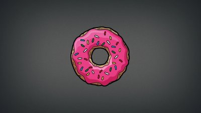 4K HD Wallpaper The Simpsons Homer with a Delicious Donut