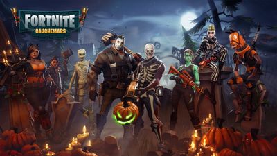 HD Fortnite Game Wallpaper Spooky Halloween Night with Evil Fire and Gamer Vibes  Free Download 1080p 2K 4K 5K