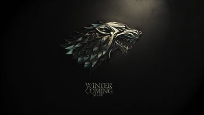 Game of Thrones Wallpaper House Stark Sigils on Black Background  HD 1080p