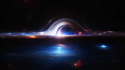 Download Gargantua Black Hole 4K Wallpaper  Deep Space Background for Desktop and Mobile Devices