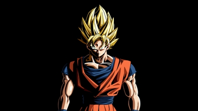 Powerful Goku AMOLED Background for True Dragon Ball Fans