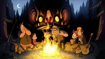 HD Wallpaper Gravity Falls Digital Wallpaper by Disney Television Animation  Halloween Night Illustration for Desktop and Mobile 1080p