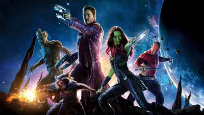 HD Marvel Guardians of the Galaxy Wallpaper Star Lord Gamora  Team in Action  Free Download for Desktop  Mobile