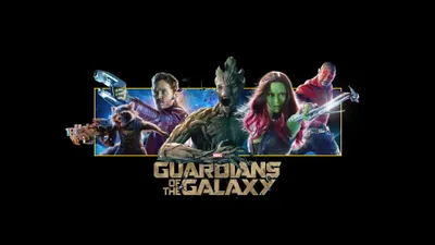 Guardians of the Galaxy HD Wallpaper Marvel Comics Illustration  Typography on Black Background  Free Download in 1080P 2K 4K 5K for Desktop Mobile  Tablet