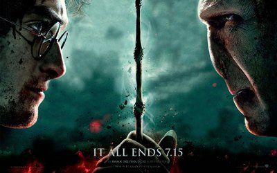 Harry Potter 7 Part 2 HD Wallpaper with Deathly Hallows Theme  Free Download in 1080p