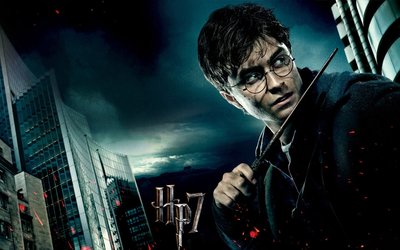 Harry Potter 7 Poster HD Wallpaper with Spells Wizards and Action