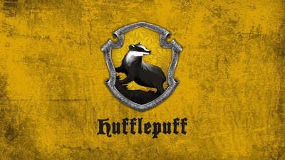 Hufflepuff Digital Wallpaper HD 1080p Harry Potter Badger Design in Yellow with Text  Free Download