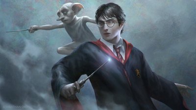 Harry Potter and Dobby with Wand HD Wallpaper for PC Mobile and Tablet 1080p