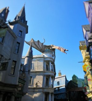 Harry Potter Dragon Gringotts HD Wallpaper from Universal Studios Theme Park