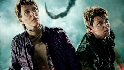 Harry Potter and the Deathly Hallows Part 2  HD Wallpaper with Young Men in Portrait Looking at Camera