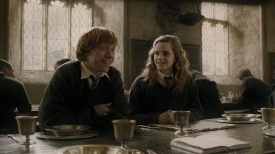 Harry Potter and the HalfBlood Prince HD Wallpaper featuring Hermione Granger and Ron Weasley