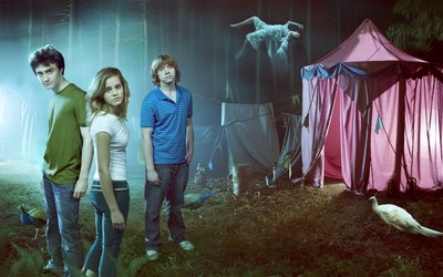 Harry Potter Digital Wallpaper HD 1080p Tent Hermione Granger Ron Weasley